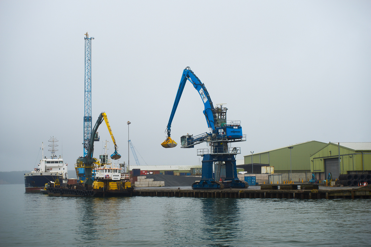 Heavy Machinery on the Harbor
